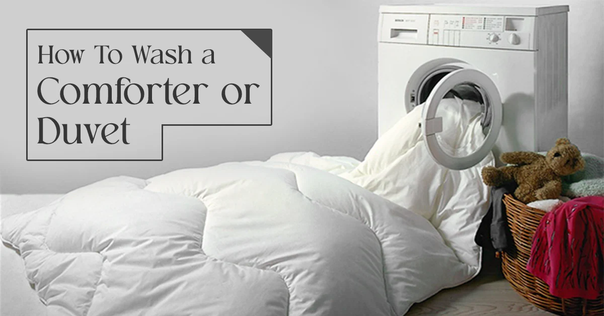 how to wash bedding and comforters properly